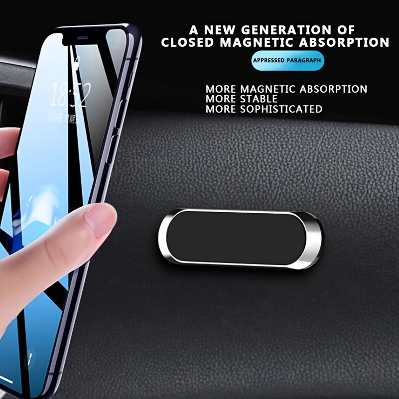 Magnetic Mini Single-row Adhesive Dashboard Mobile Bracket With Strong Magnetic Car Phone Holder On Hot Sale - Image 3