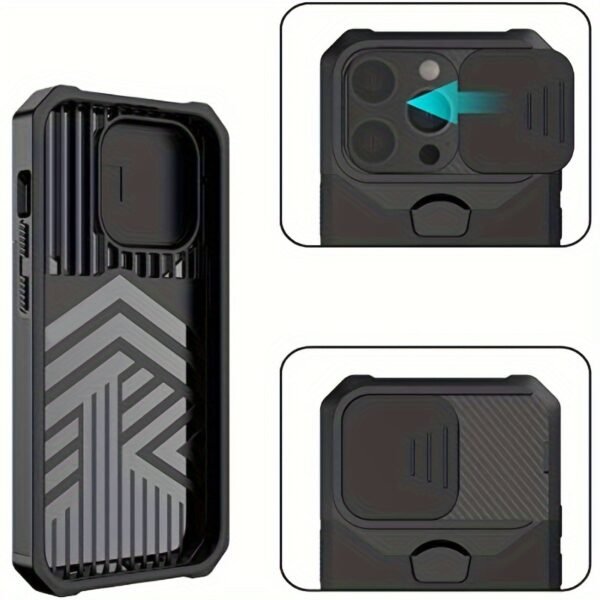 Durable and Sturdy Heavy-duty Phone Case, Suitable for iPhone 16 15 14 13 12 11 Pro XS Max Mini Designed Shock Resistant Hard Phone Case, with Metal Bracket and Card Slot, Suitable for Outdoor Work and Exploration - Image 7