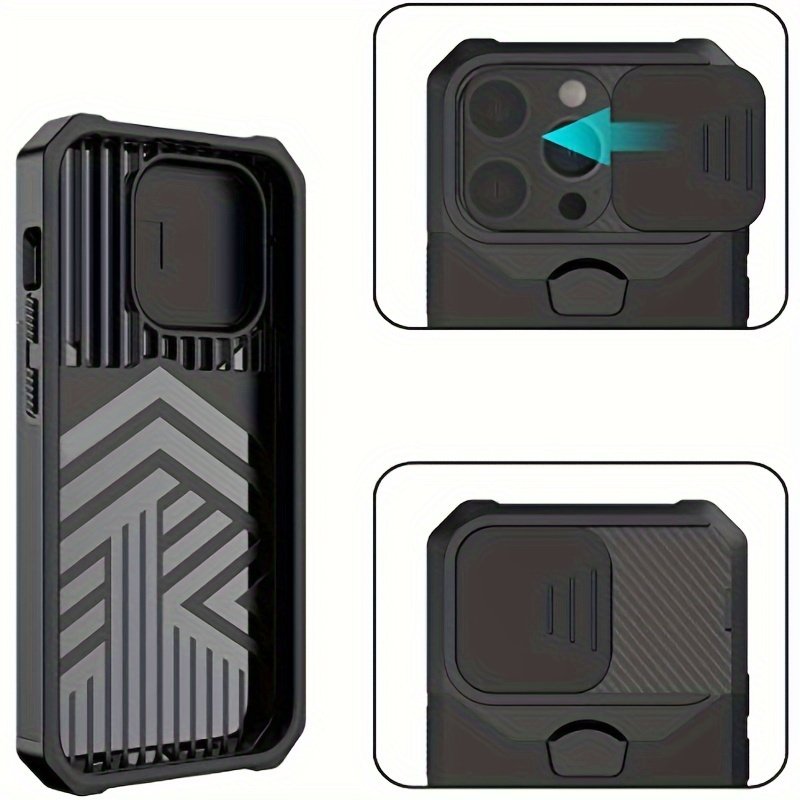 Durable and Sturdy Heavy-duty Phone Case, Suitable for iPhone 16 15 14 13 12 11 Pro XS Max Mini Designed Shock Resistant Hard Phone Case, with Metal Bracket and Card Slot, Suitable for Outdoor Work and Exploration - Image 7