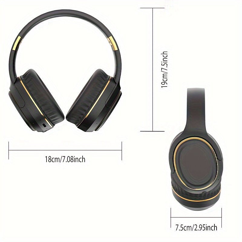 Ultra-large Capacity 400 MAh Wireless Headphones With Ambient Lighting, HIFI Sound Effects, Music All Day Long, 5.3 Chip, Low Latency, High-quality Headphones, Suitable For Travel, Business, Music, Gifts, Work, Phone Calls - Image 9