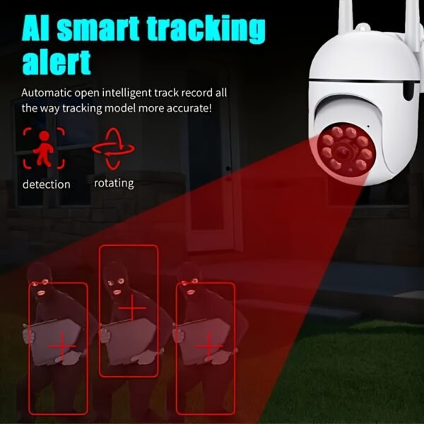 OURLIFE 1080P HD Wireless Security Camera with Color Night Vision, Two-Way Audio, Pan/Tilt/Zoom - WiFi Enabled Smart Home & Pet Tracking Camera, Perfect Christmas & Thanksgiving Gift - Image 3