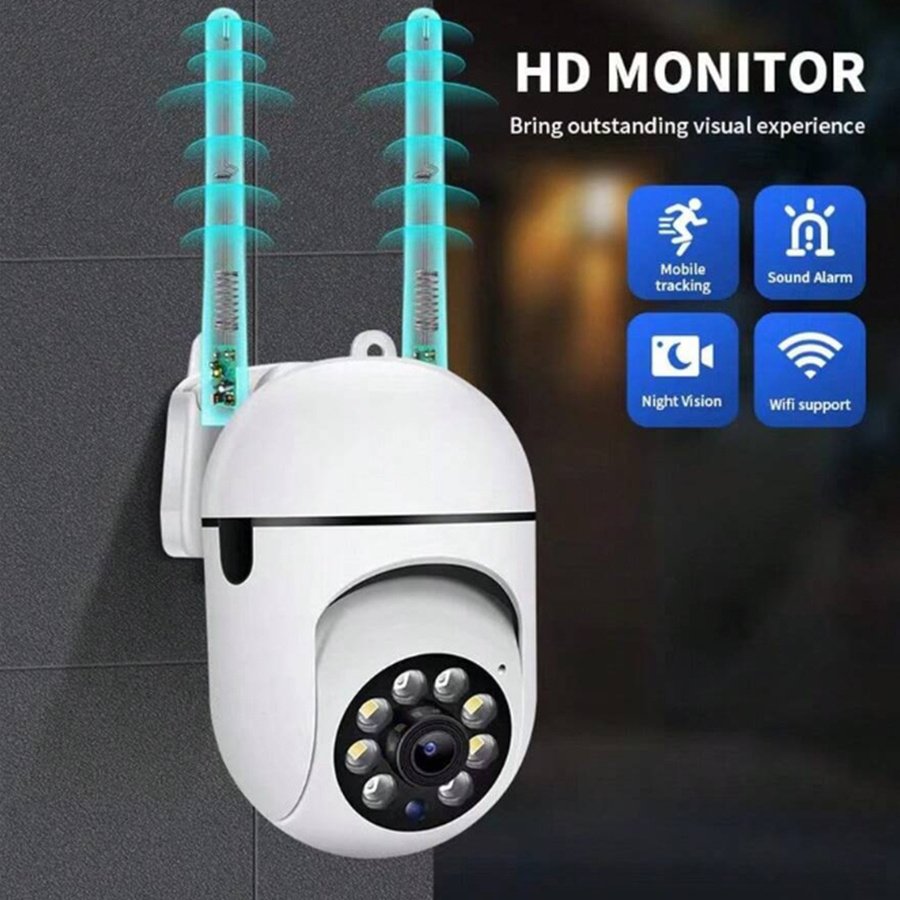 OIMLYO 1080P HD WiFi Security Camera with Full-Color Night Vision, Two-Way Audio, Motion Tracking - Indoor/Outdoor Wireless Cam with Pan/Tilt/Zoom, Remote Viewing via Smartphone, No Battery Needed, Wireless Outdoor Security Camera - Image 11