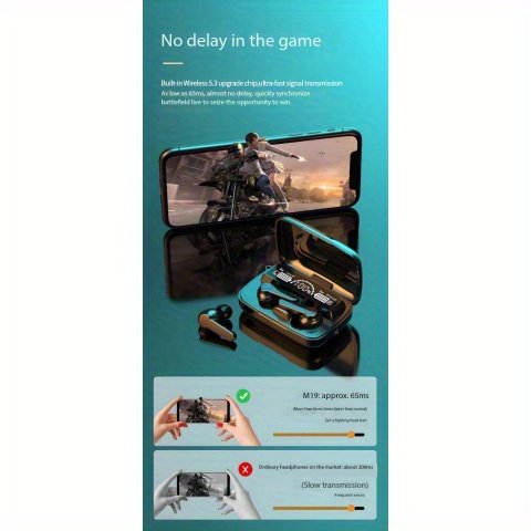 TWS Wireless Headset with Large Capacity Charging Case, Long Battery Life, LED Power Display, Flashlight, Compatible with All Smartphones - Ideal for Students, Men, Women, Birthday and Holiday Gifts, Earphones, Headphones - Image 14