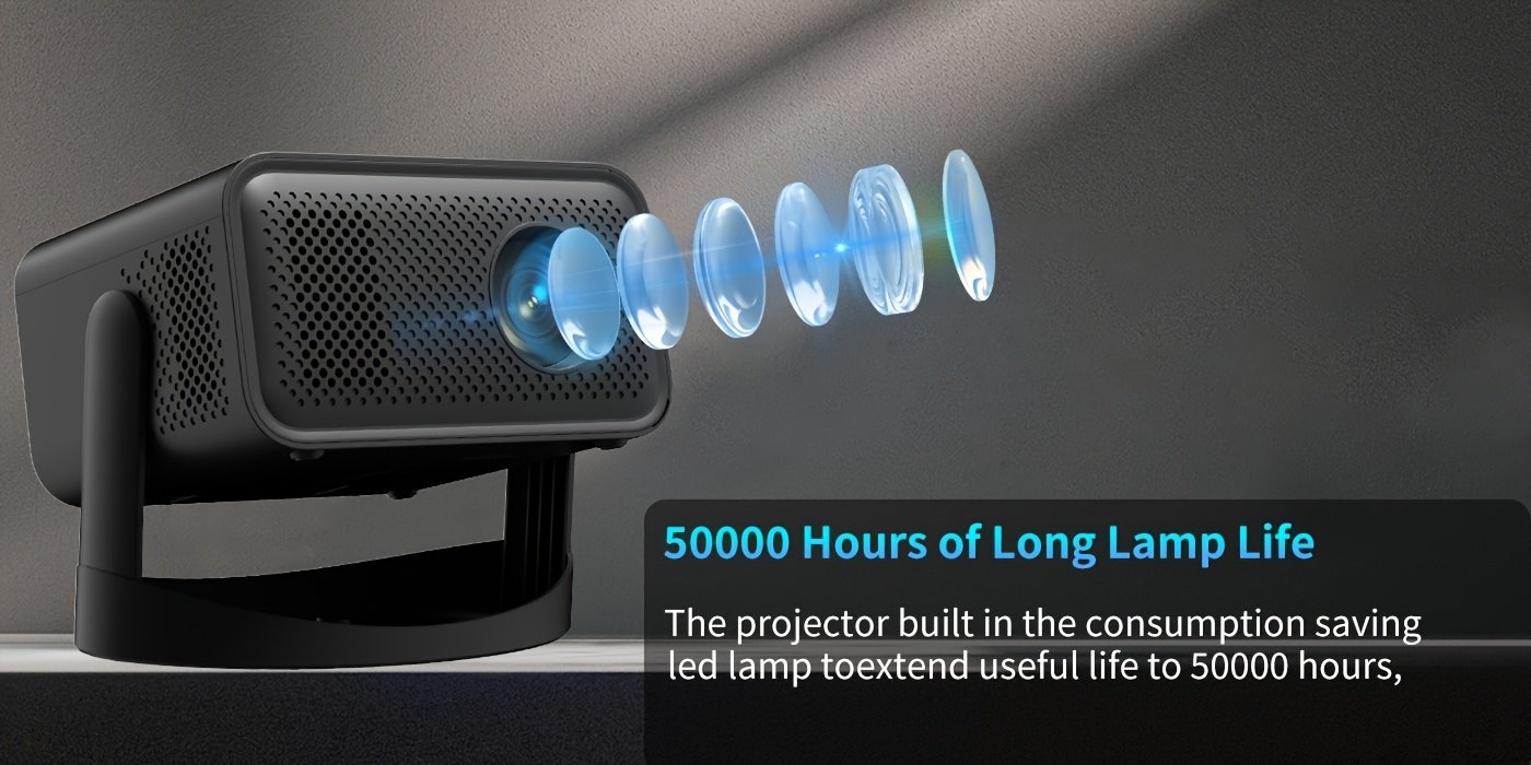 Portable Micro Native Projector - 1080P Full HD Projector with 5G Wireless Wifi, 3000 Lumens Brightness, Built-in Speaker for Living Room or Bedroom Home Theater, WIFI/USB/AV/HDTV compatible. - Image 15