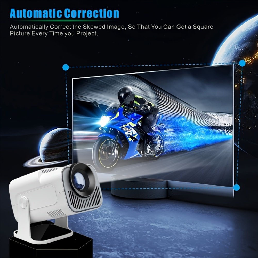2024 New HY320 Mini Projector 4K Ultra HD, Android 11.0, Lightweight and Portable 1280P 720P 320ANSI Portable Wireless Home Cinema 180 ° Projection Multi angle Adjustment - Image 9