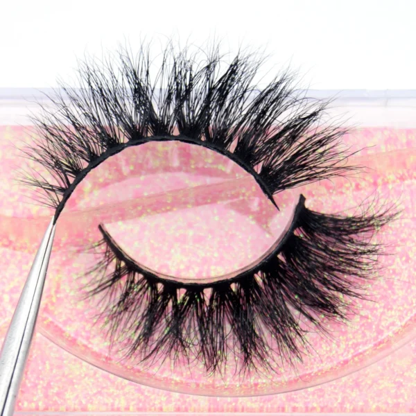 Visofree Half Mink Lashes Make Up False Eyelashes Hand Up Natural Long Mink Lashes Cruelty Free Crisscross Mink Fake Eyelashes - Image 18