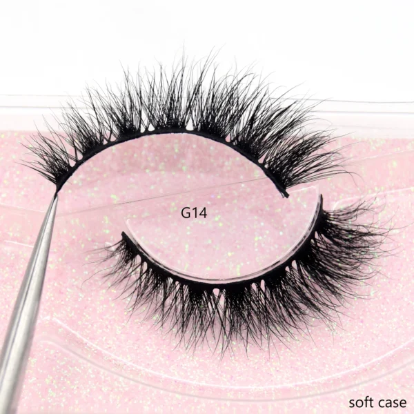 Visofree Half Mink Lashes Make Up False Eyelashes Hand Up Natural Long Mink Lashes Cruelty Free Crisscross Mink Fake Eyelashes - Image 11