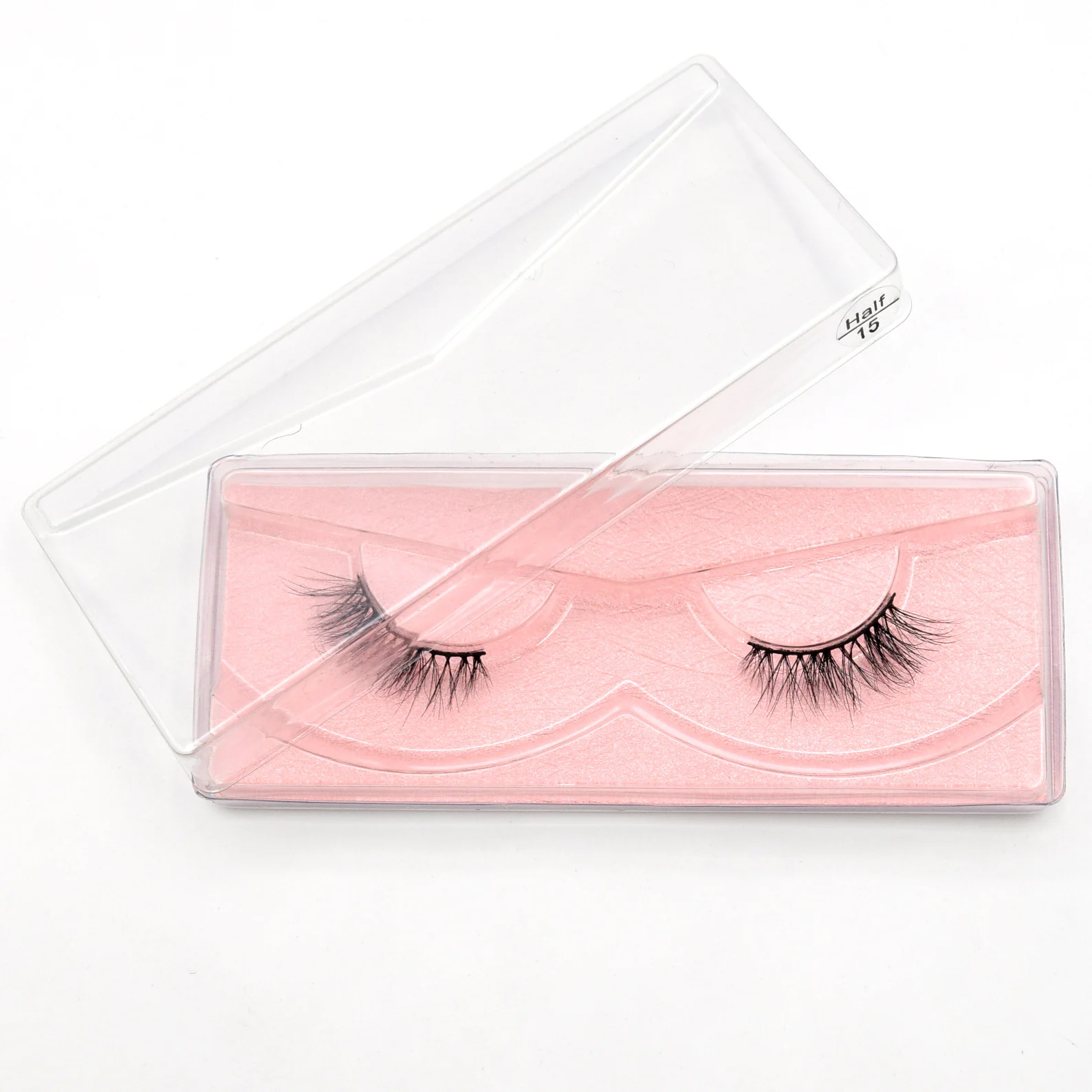 Visofree Half Mink Lashes Make Up False Eyelashes Hand Up Natural Long Mink Lashes Cruelty Free Crisscross Mink Fake Eyelashes - Image 60