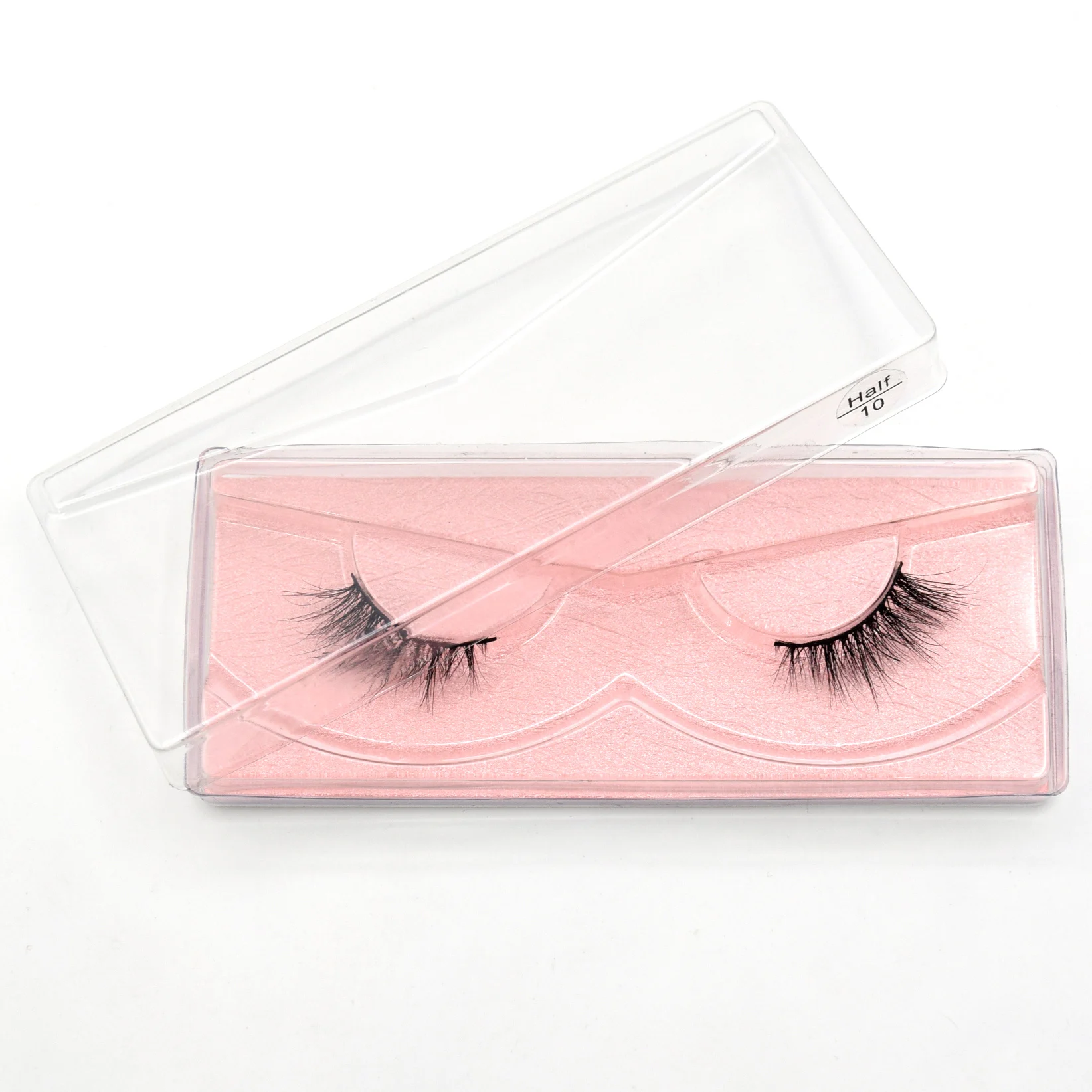 Visofree Half Mink Lashes Make Up False Eyelashes Hand Up Natural Long Mink Lashes Cruelty Free Crisscross Mink Fake Eyelashes - Image 55