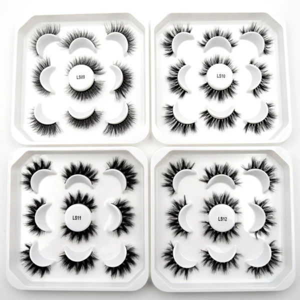 Visofree Mink Lashes 3pairs/10pairs Faux Mink Lashes Make Up False Cils Thick Hand Made Eyelash Extension Crisscross Curly Lash - Image 51