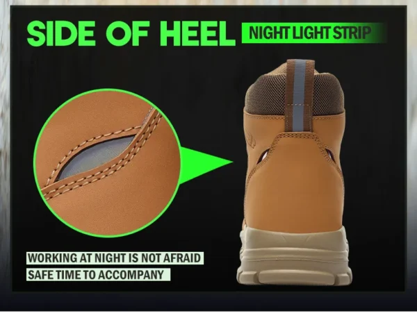 Rotating Button Work Shoes for Men Anti Puncture Work Sneakers Waterproof Black Work Safety Shoes Non Slip Steel Toe Boots - Image 16