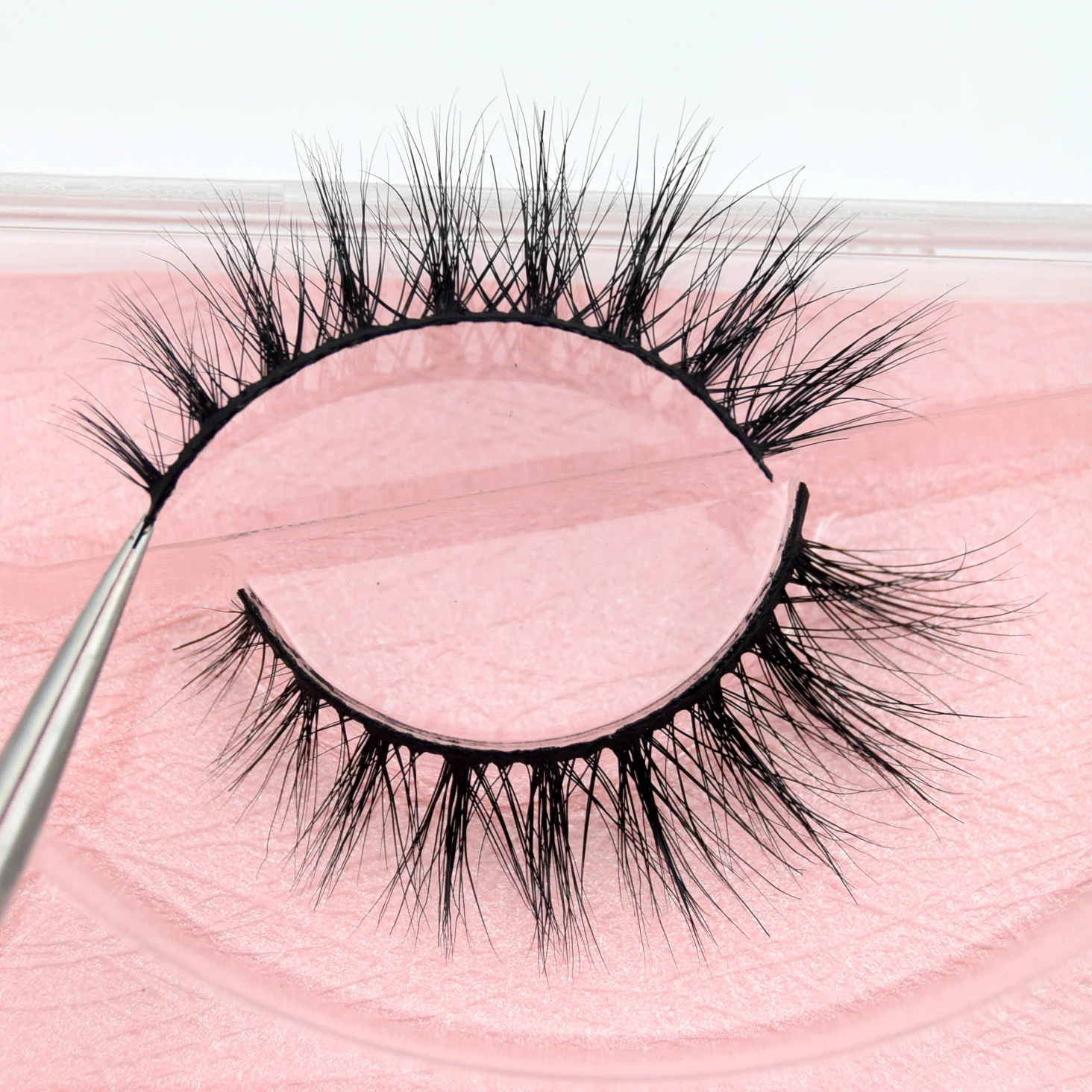Visofree Half Mink Lashes Make Up False Eyelashes Hand Up Natural Long Mink Lashes Cruelty Free Crisscross Mink Fake Eyelashes - Image 32