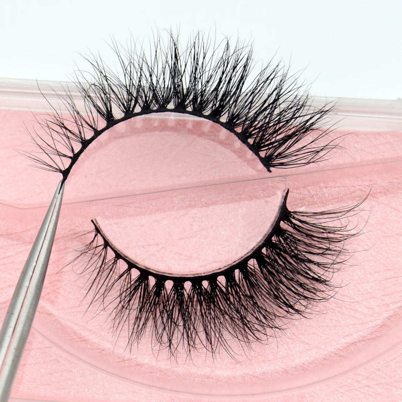 Visofree Half Mink Lashes Make Up False Eyelashes Hand Up Natural Long Mink Lashes Cruelty Free Crisscross Mink Fake Eyelashes - Image 37