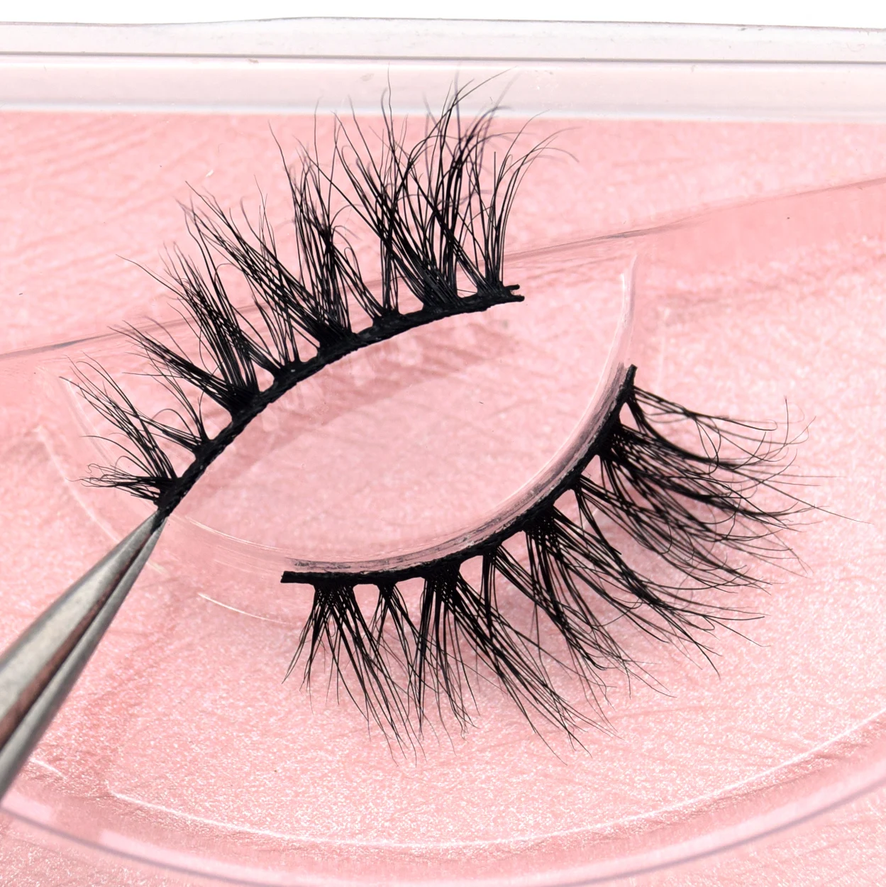 Visofree Half Mink Lashes Make Up False Eyelashes Hand Up Natural Long Mink Lashes Cruelty Free Crisscross Mink Fake Eyelashes - Image 44