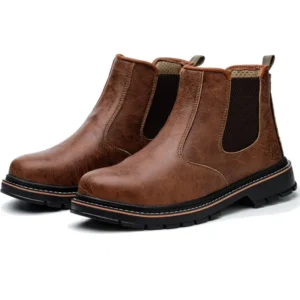 Waterproof Safety Boots Men Steel Toe Shoes Work Anti-smash Anti-puncture Indestructible Sport Protective Safety Shoes