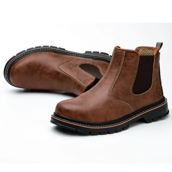 Waterproof Safety Boots Men Steel Toe Shoes Work Anti-smash Anti-puncture Indestructible Sport Protective Safety Shoes - Image 2
