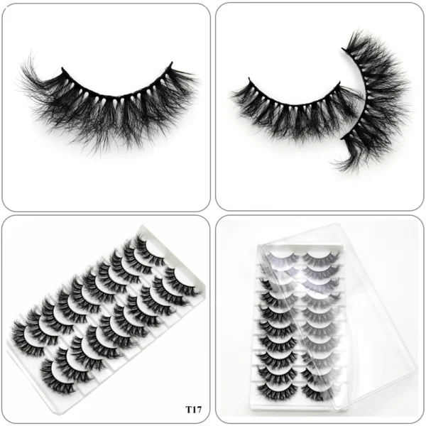 Visofree Mink Lashes 3pairs/10pairs Faux Mink Lashes Make Up False Cils Thick Hand Made Eyelash Extension Crisscross Curly Lash - Image 49