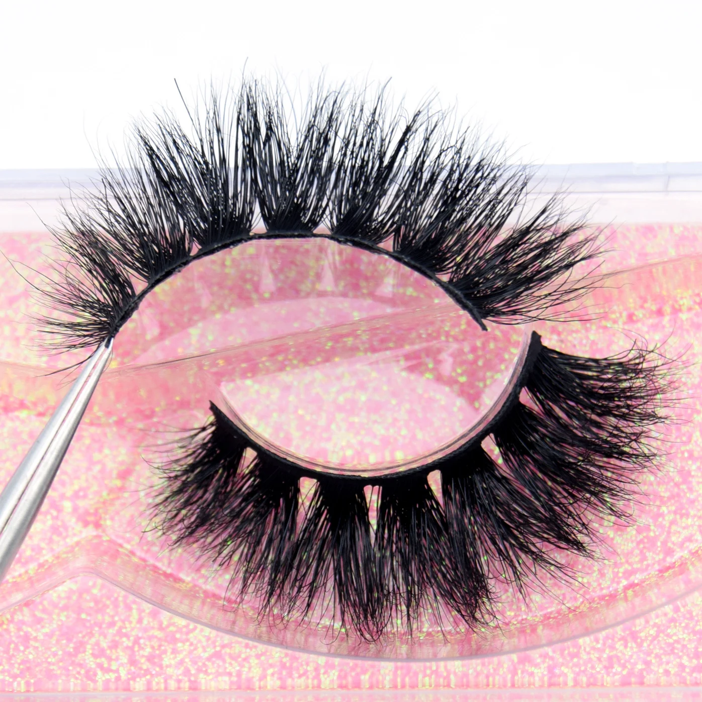 Visofree Half Mink Lashes Make Up False Eyelashes Hand Up Natural Long Mink Lashes Cruelty Free Crisscross Mink Fake Eyelashes - Image 19