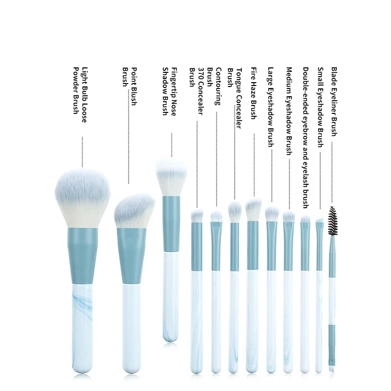 12Pcs Soft Makeup Brushes Set for Cosmetic Beauty Foundation Blush Powder Eyeshadow Concealer Blending Make Up Brush - Image 13