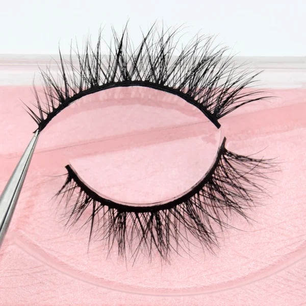 Visofree Half Mink Lashes Make Up False Eyelashes Hand Up Natural Long Mink Lashes Cruelty Free Crisscross Mink Fake Eyelashes - Image 39