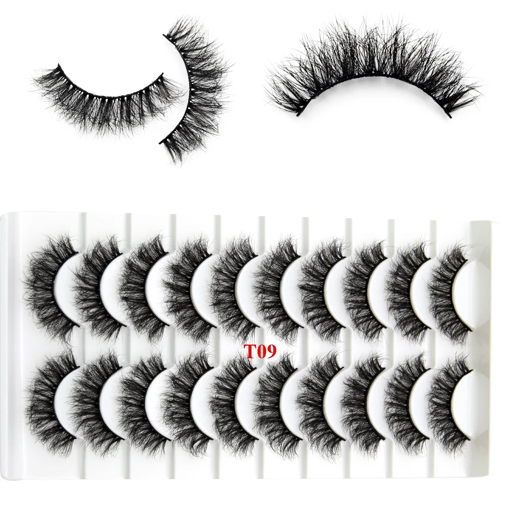 Visofree Mink Lashes 3pairs/10pairs Faux Mink Lashes Make Up False Cils Thick Hand Made Eyelash Extension Crisscross Curly Lash - Image 10