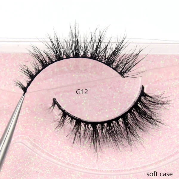 Visofree Half Mink Lashes Make Up False Eyelashes Hand Up Natural Long Mink Lashes Cruelty Free Crisscross Mink Fake Eyelashes - Image 13