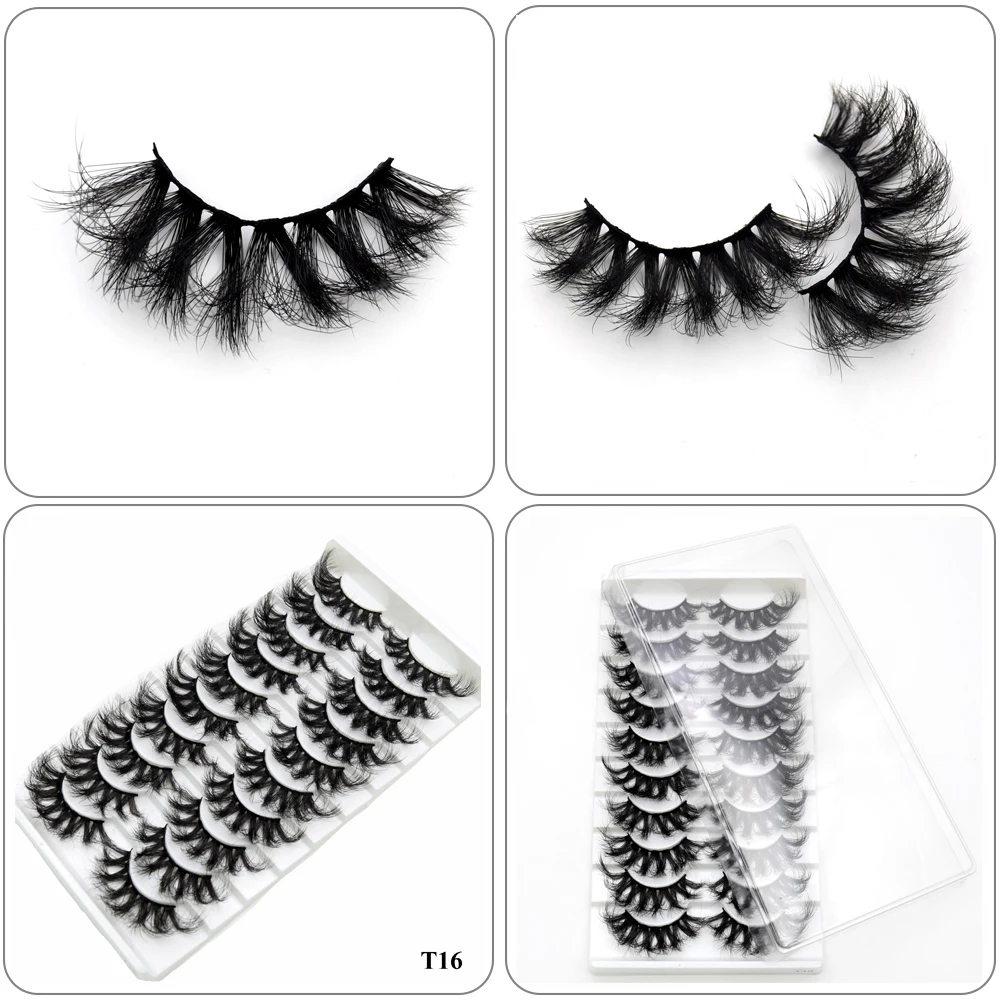 Visofree Mink Lashes 3pairs/10pairs Faux Mink Lashes Make Up False Cils Thick Hand Made Eyelash Extension Crisscross Curly Lash - Image 48