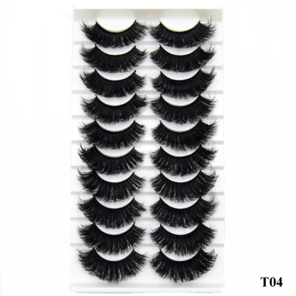 Visofree Mink Lashes 3pairs/10pairs Faux Mink Lashes Make Up False Cils Thick Hand Made Eyelash Extension Crisscross Curly Lash - Image 2