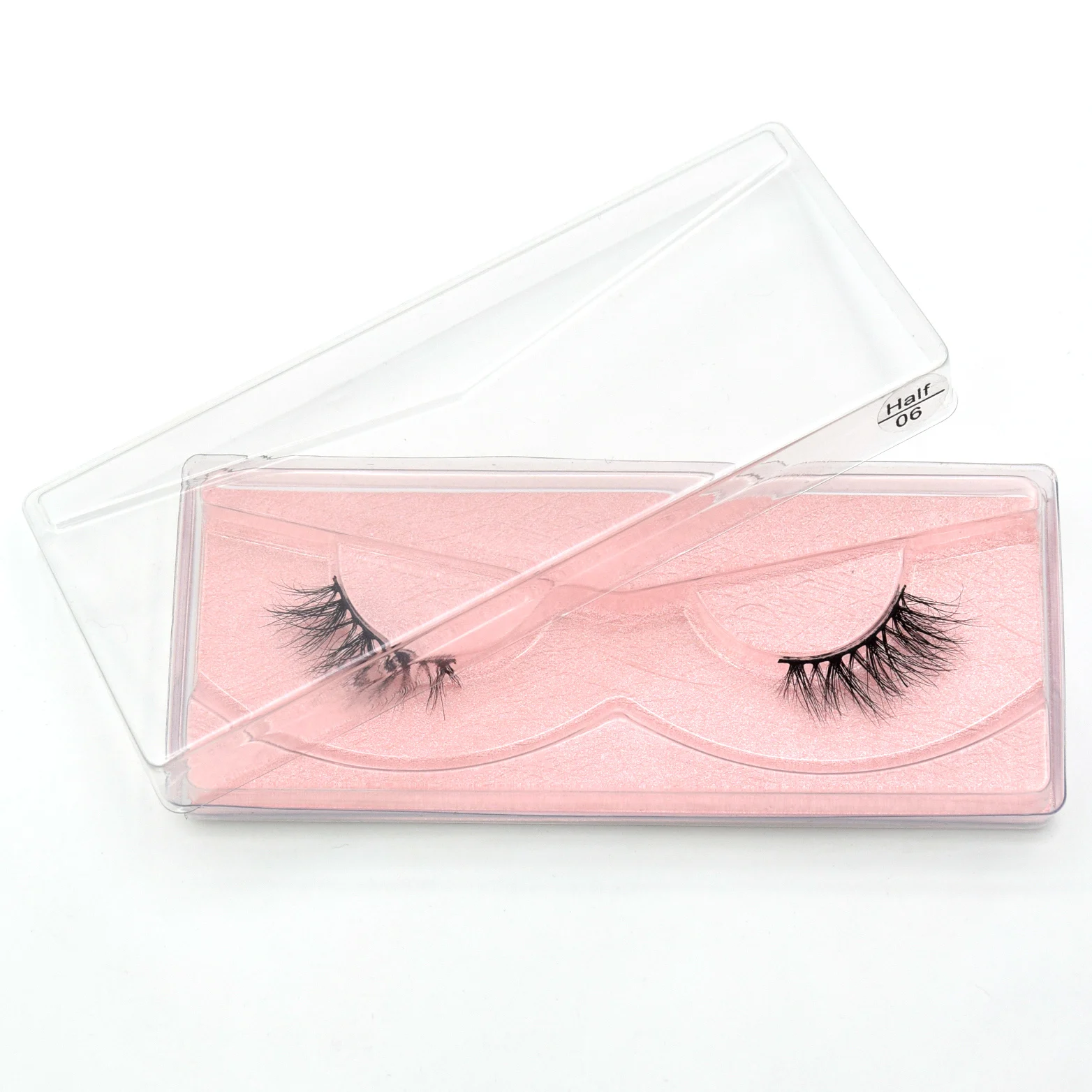 Visofree Half Mink Lashes Make Up False Eyelashes Hand Up Natural Long Mink Lashes Cruelty Free Crisscross Mink Fake Eyelashes - Image 51