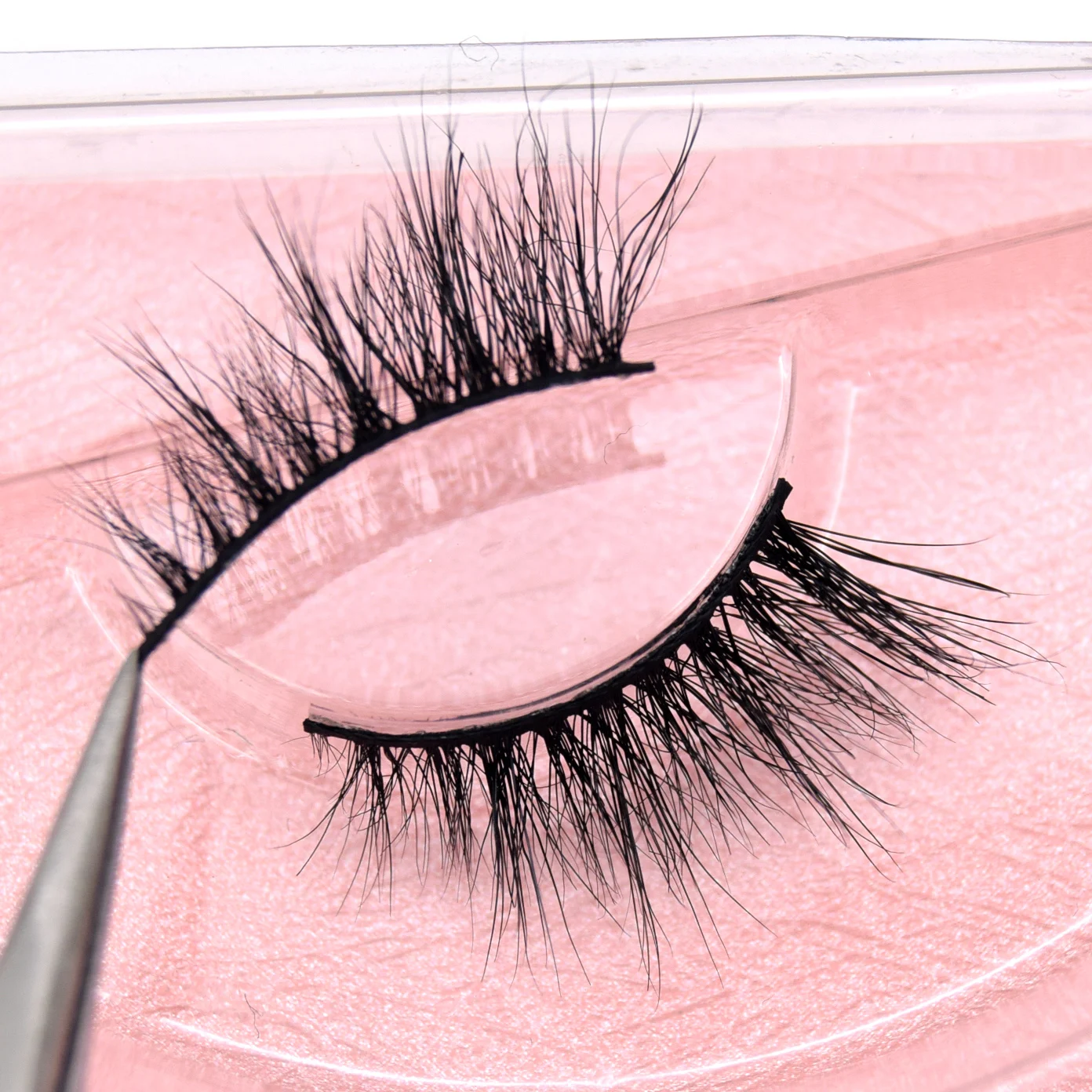 Visofree Half Mink Lashes Make Up False Eyelashes Hand Up Natural Long Mink Lashes Cruelty Free Crisscross Mink Fake Eyelashes - Image 23