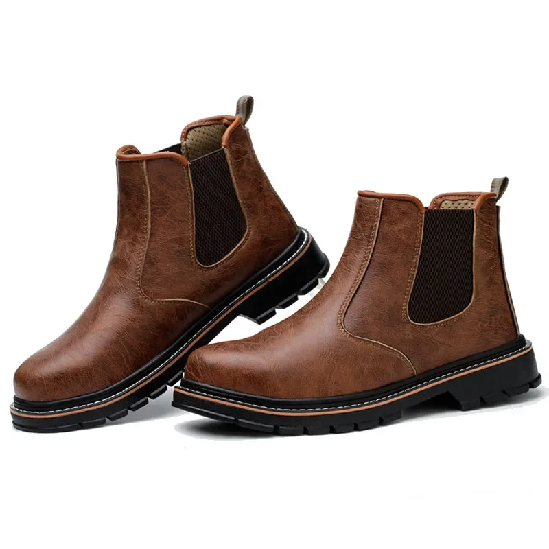 Waterproof Safety Boots Men Steel Toe Shoes Work Anti-smash Anti-puncture Indestructible Sport Protective Safety Shoes - Image 5