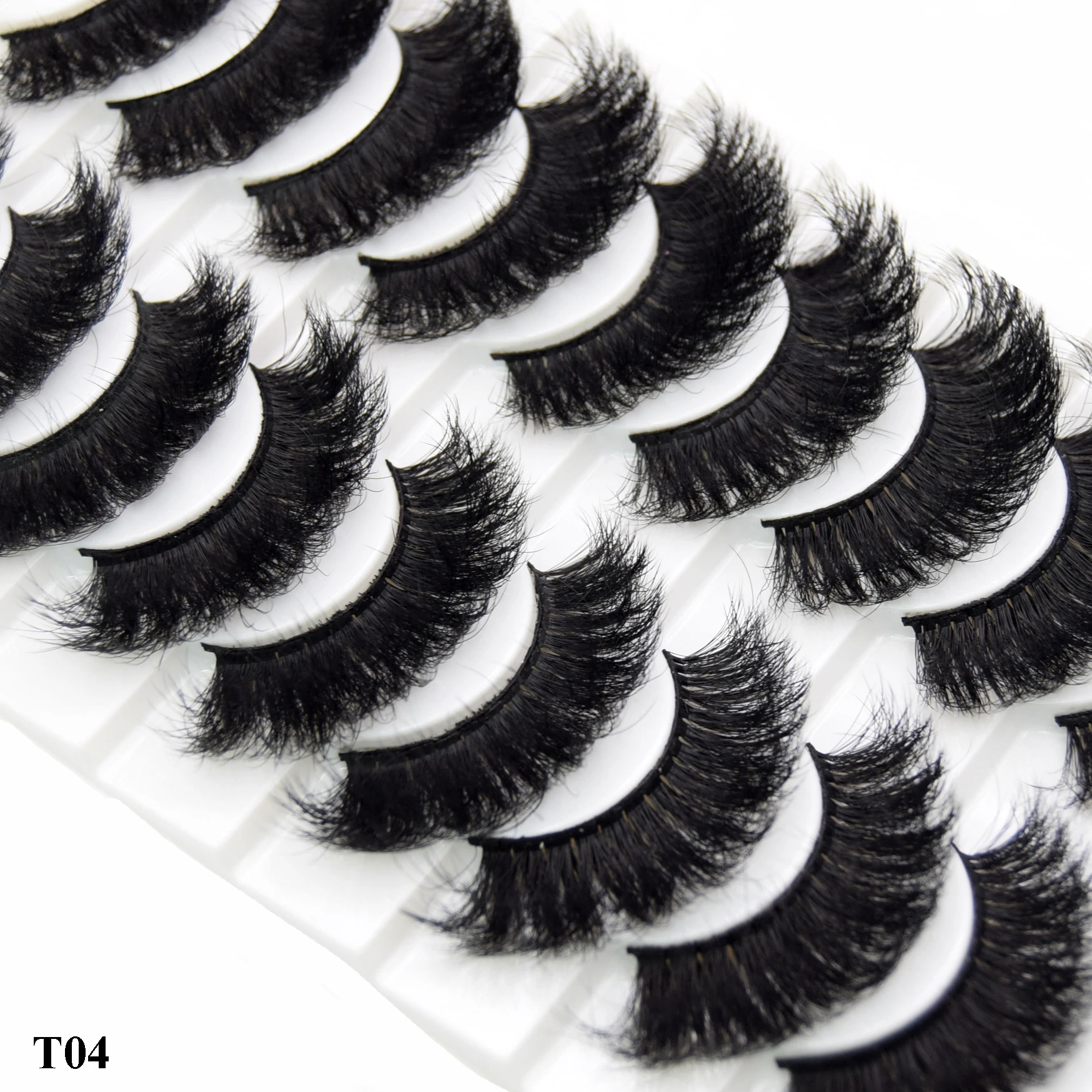 Visofree Mink Lashes 3pairs/10pairs Faux Mink Lashes Make Up False Cils Thick Hand Made Eyelash Extension Crisscross Curly Lash - Image 3