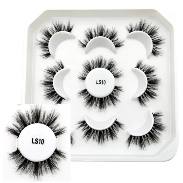 Visofree Mink Lashes 3pairs/10pairs Faux Mink Lashes Make Up False Cils Thick Hand Made Eyelash Extension Crisscross Curly Lash - Image 20