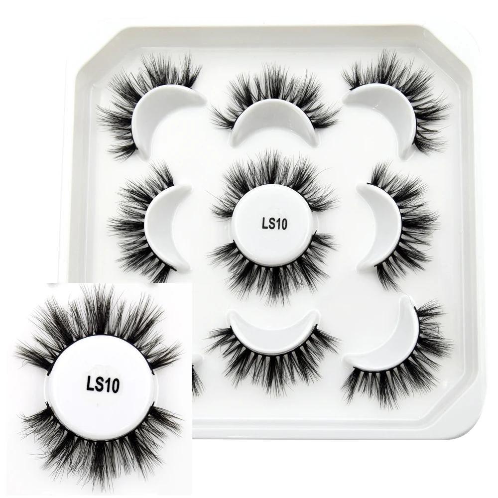Visofree Mink Lashes 3pairs/10pairs Faux Mink Lashes Make Up False Cils Thick Hand Made Eyelash Extension Crisscross Curly Lash - Image 20