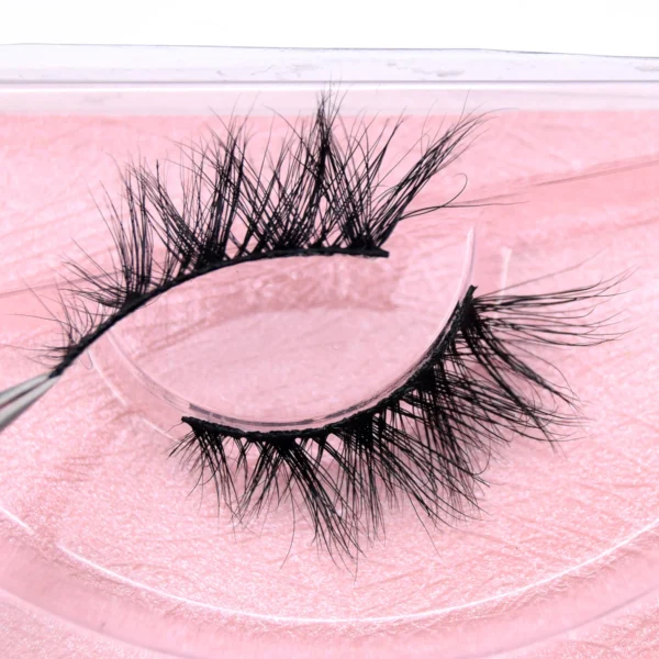 Visofree Half Mink Lashes Make Up False Eyelashes Hand Up Natural Long Mink Lashes Cruelty Free Crisscross Mink Fake Eyelashes - Image 4