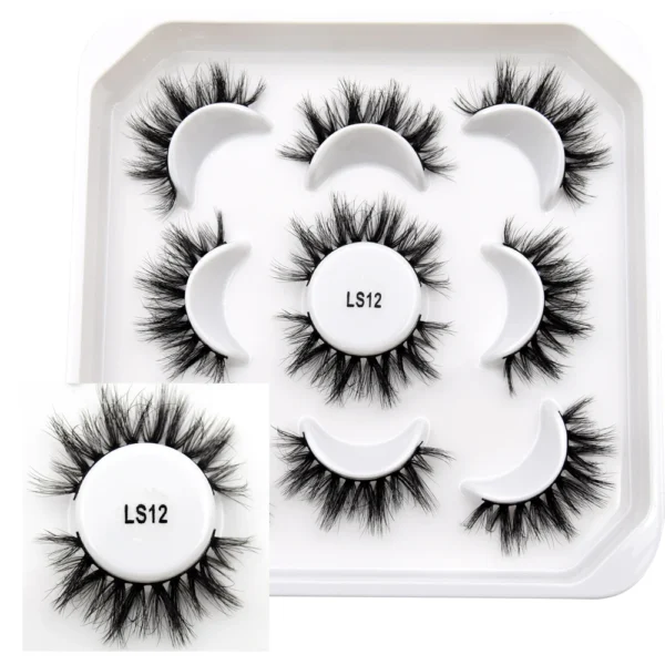 Visofree Mink Lashes 3pairs/10pairs Faux Mink Lashes Make Up False Cils Thick Hand Made Eyelash Extension Crisscross Curly Lash - Image 29