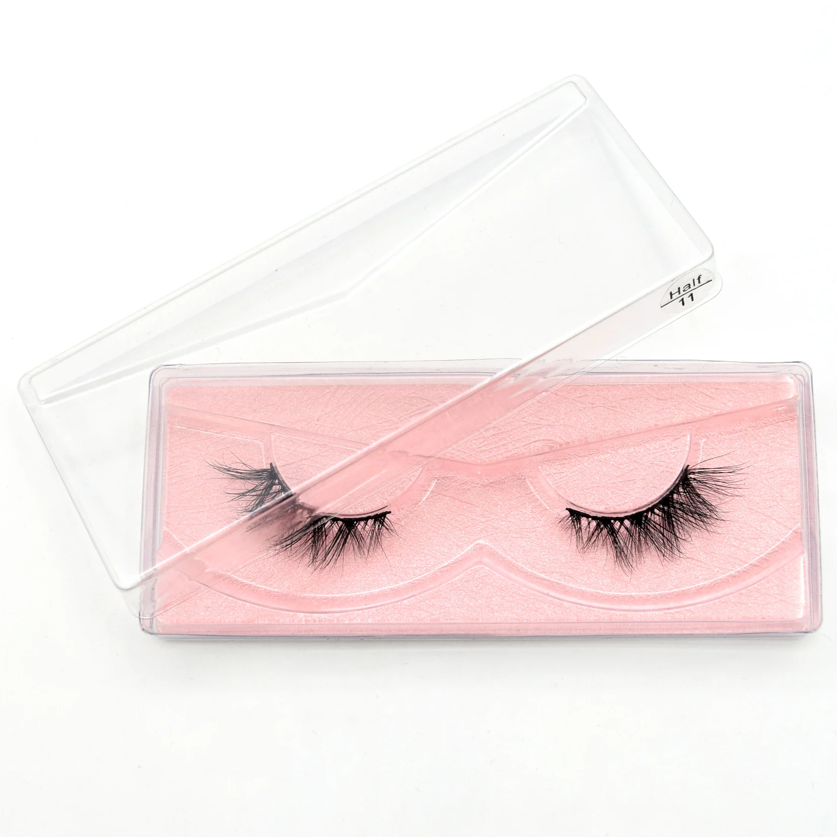 Visofree Half Mink Lashes Make Up False Eyelashes Hand Up Natural Long Mink Lashes Cruelty Free Crisscross Mink Fake Eyelashes - Image 56