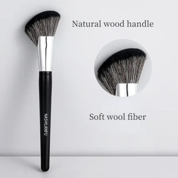 Professional Face Sculpting Brush Makeup Brushes Large Cosmetics Face Cont Bronzer Oblique Powder Blush Brush Face Make Up Tools - Image 3
