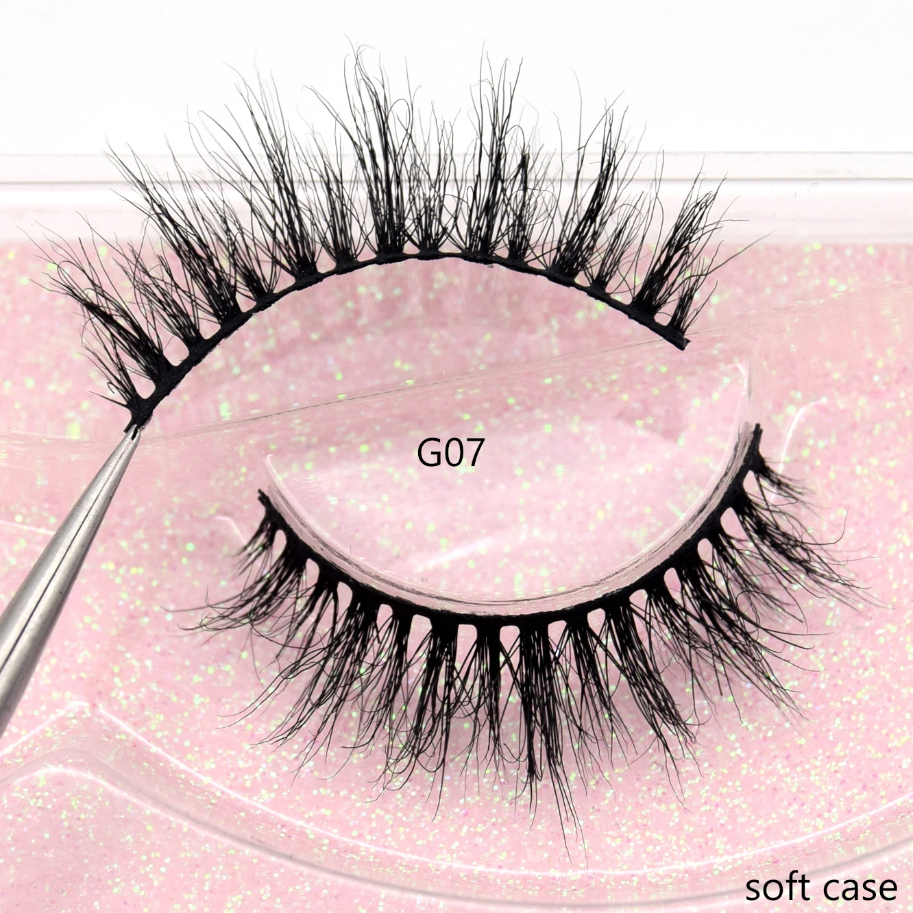 Visofree Half Mink Lashes Make Up False Eyelashes Hand Up Natural Long Mink Lashes Cruelty Free Crisscross Mink Fake Eyelashes - Image 12