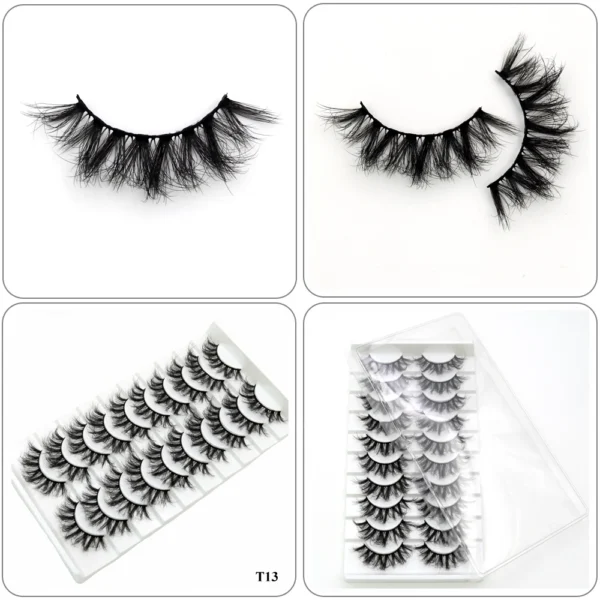 Visofree Mink Lashes 3pairs/10pairs Faux Mink Lashes Make Up False Cils Thick Hand Made Eyelash Extension Crisscross Curly Lash - Image 45