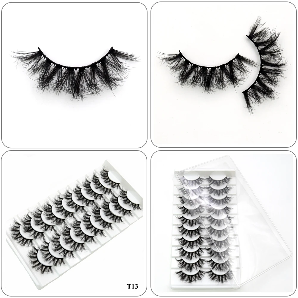 Visofree Mink Lashes 3pairs/10pairs Faux Mink Lashes Make Up False Cils Thick Hand Made Eyelash Extension Crisscross Curly Lash - Image 45