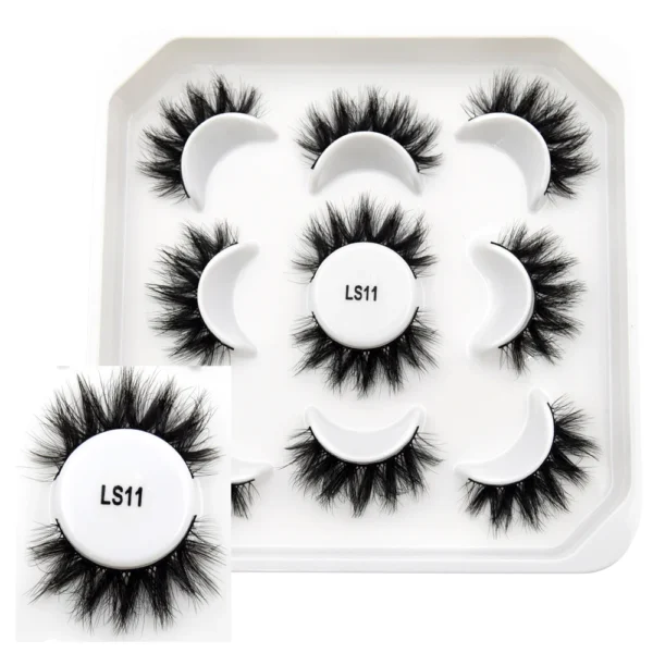 Visofree Mink Lashes 3pairs/10pairs Faux Mink Lashes Make Up False Cils Thick Hand Made Eyelash Extension Crisscross Curly Lash - Image 30