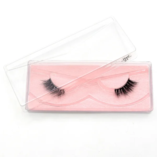Visofree Half Mink Lashes Make Up False Eyelashes Hand Up Natural Long Mink Lashes Cruelty Free Crisscross Mink Fake Eyelashes - Image 46