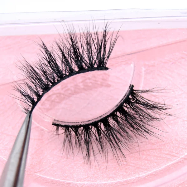 Visofree Half Mink Lashes Make Up False Eyelashes Hand Up Natural Long Mink Lashes Cruelty Free Crisscross Mink Fake Eyelashes - Image 43