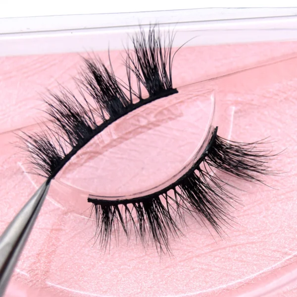 Visofree Half Mink Lashes Make Up False Eyelashes Hand Up Natural Long Mink Lashes Cruelty Free Crisscross Mink Fake Eyelashes - Image 41