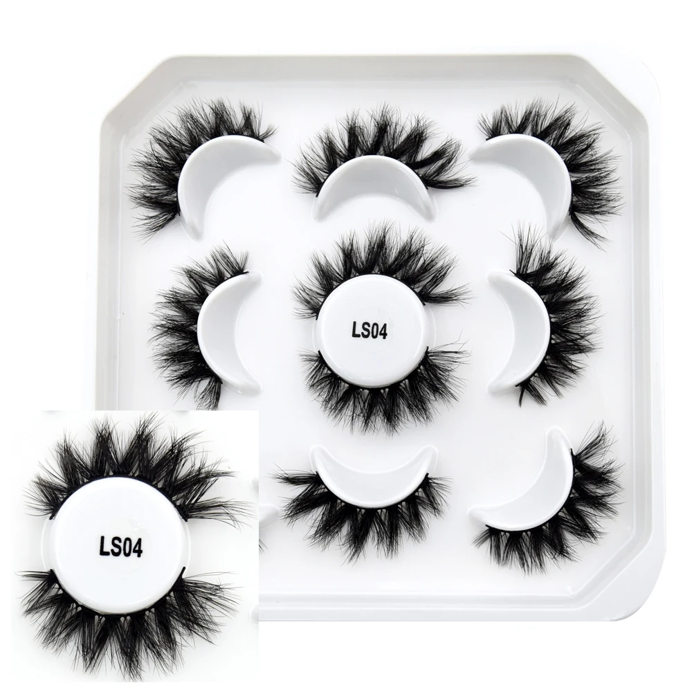 Visofree Mink Lashes 3pairs/10pairs Faux Mink Lashes Make Up False Cils Thick Hand Made Eyelash Extension Crisscross Curly Lash - Image 26