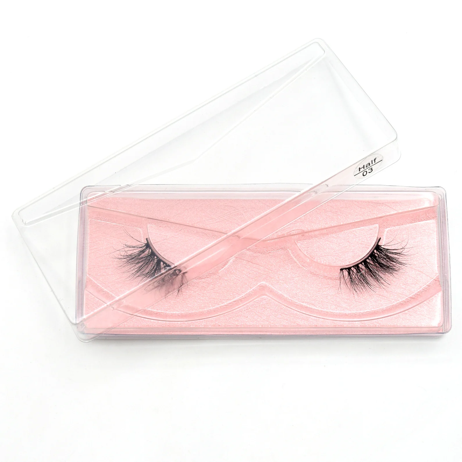 Visofree Half Mink Lashes Make Up False Eyelashes Hand Up Natural Long Mink Lashes Cruelty Free Crisscross Mink Fake Eyelashes - Image 48