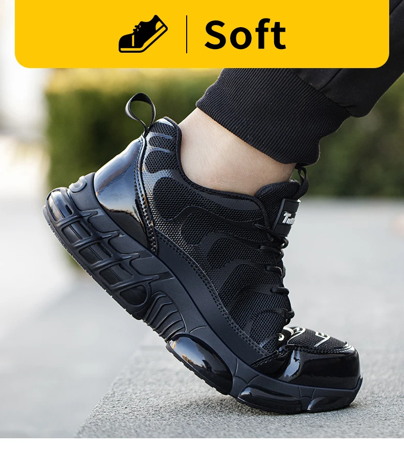 Summer Air Cushion Work Safety Shoes  Unisex Breathable Steel Toe Shoes with Anti-Piercing Protection - Image 15