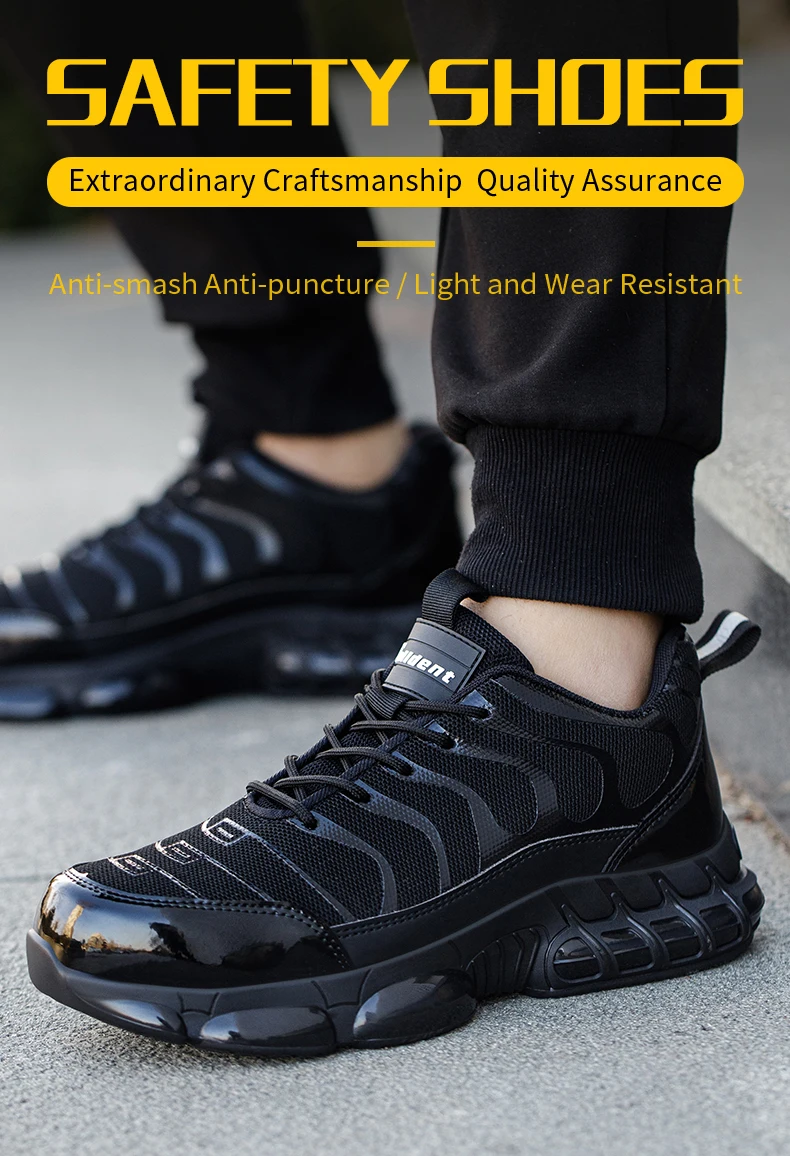 Summer Air Cushion Work Safety Shoes  Unisex Breathable Steel Toe Shoes with Anti-Piercing Protection - Image 9
