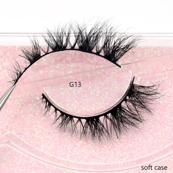 Visofree Half Mink Lashes Make Up False Eyelashes Hand Up Natural Long Mink Lashes Cruelty Free Crisscross Mink Fake Eyelashes - Image 14